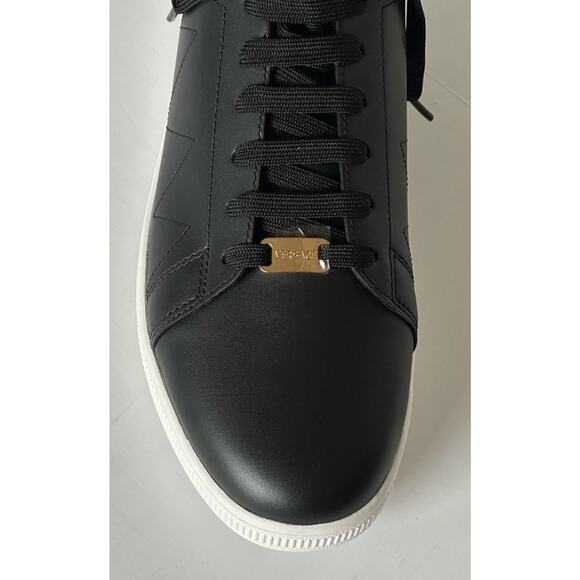 Versace Medusa Men\'s Black Leather Sneakers 9 US (42 Euro) 1016936 NIB main image 8